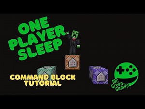-Outdated/Old- One Player Sleep System - Command Block Tutorial #Minecraft #BedrockEdition