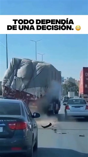 A trucker avoided a tragedy by using his own truck to steady another one that was about to flip