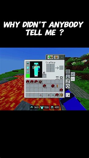 Why didn't anybody tell me ? #minecraft #gaming