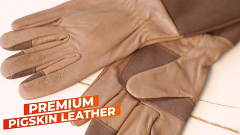 HANDLANDY Rose Pruning Gloves for Men & Women, Long Thorn Proof Gardening Gloves, Breathable Pigskin Leather Gauntlet, Best Garden Gifts & Tools for Gardener