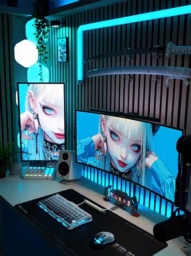 Why would I ever leave this room 🔥 #gamingsetup #dreamroom #dreamsetup #gamingpcsetup