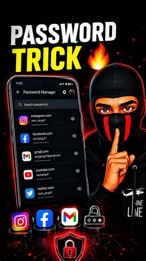 GOOGLE PASSWORD MANAGER 🔐 | Forgot Any Password? #techshorts #shortsfeed #viralshort