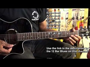 SINGLE RIFF 12 Bar Blues Guitar Solo Lesson For Beginners ‪@EricBlackmonGuitar‬ Eric Blackmon