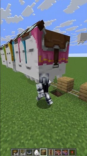 working train in minecraft