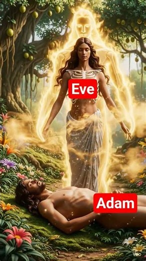 Gods Jehovah makes eve craft from adams rib bone #edengardens #adam #firstwomen #eve