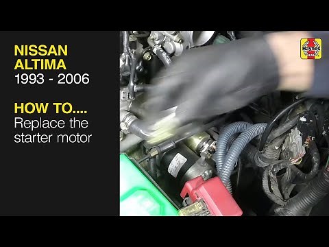 How to Replace the starter motor on the Nissan Altima (1993 - 2006)