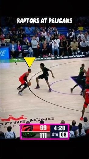 Missi’s Crazy Block… Zion Windmill on the Other End 👀 Raptors at Pelicans #nba #shorts