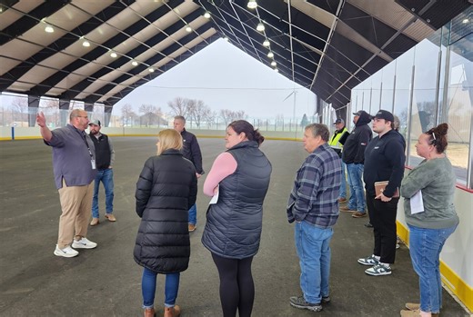 Willmar, Minnesota, outdoor rink/pavilion ready for ice this winter