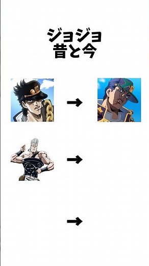 ジョジョの昔と今の違い