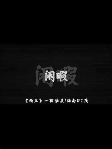 海南DJ茂动态音乐混合 | 精卫之音