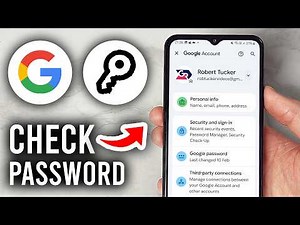 How To Check Google Account Password - Step By Step