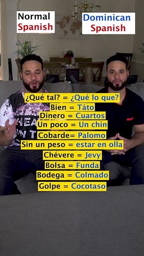 "Normal" Spanish vs Dominican Spanish 🇩🇴