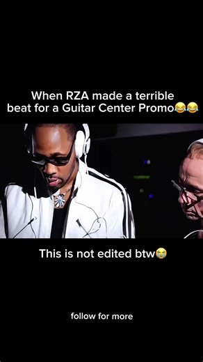 RZA from Wu Tang Clam making a beat for Guitar Center Promo😂#rza #wutang #producer #shorts #music