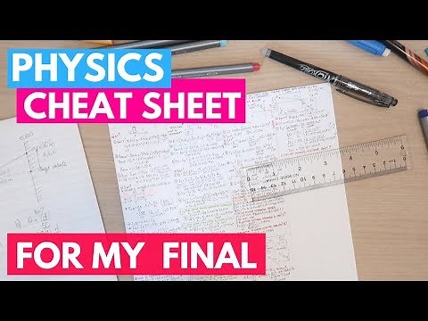 Physics Cheat Sheet For My Final!