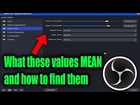 Noise Gate OBS Studio Guide (remove breathing/keyboard noise)