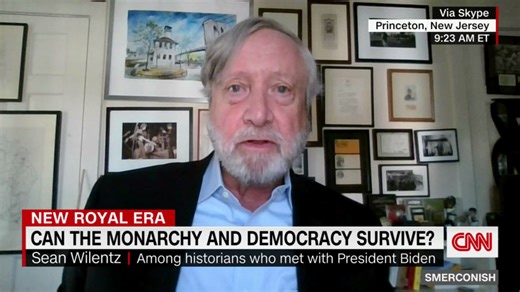 Which is more at risk: British monarchy or American democracy?