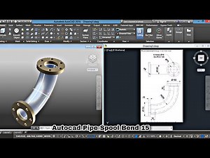 Autocad 3D Pipe Spool Bend Drawing Practice - 15