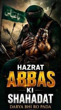 Hazrat Abbas (RA) Ki Shahadat | Karbala Ki Sabse Dardnaak Qurbani #hazratabbas #abbas #imamhussain