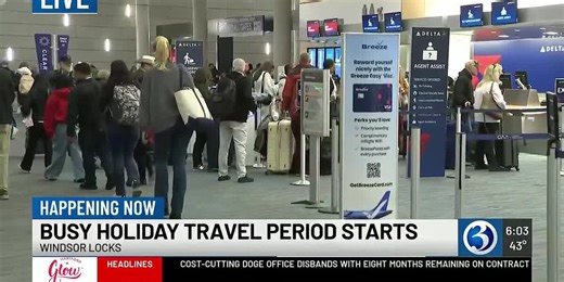 VIDEO: Busy travel week expected at Bradley Airport