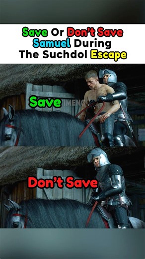 Save or Don’t Save Samuel During the Suchdol Escape - KCD2