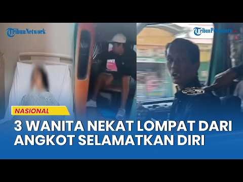 Ditodong Pakai Parang, 3 Wanita Nekat Lompat dari Angkot Selamatkan Diri