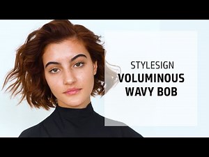 Voluminous Wavy Bob Tutorial | StyleSign | Goldwell Education Plus