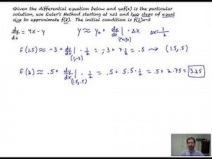 Euler’s Method Practice