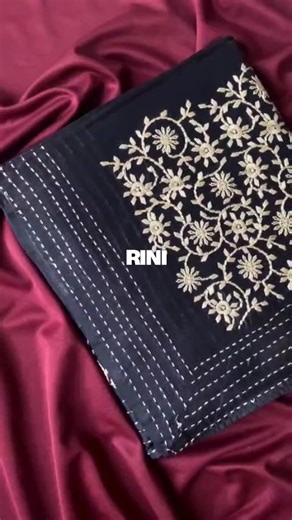 RINI on Instagram: "KS0802 single-tone black Matka Silk Saree, adorned with machine-woven jaal and floral butti embroidery Paired with a matching blouse featuring floral jaal embroidery on the neckline and delicate motifs all over *Price : 2699/- free shipping free shipping on all orders ____________________________ NOTE:COLORS YOU SEE MAY SLIGHTLY VARY DUE TO PHOTOGRAPHY AND DIFF SCREEN RESOLUTIONS. ____________________________ ❗️For Order Booking Plz dm us or Whatsapp Us on 9493946084 . ❗️For 