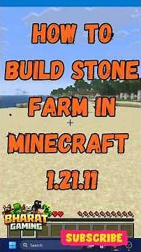 How to Make Easy Stone Farm in Minecraft Survival 1.21.11