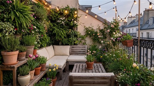 Petit jardin ou mini terrasse, ces 7 idées ingénieuses donnent l’impression d’avoir deux fois plus d’espace sans aucun travaux