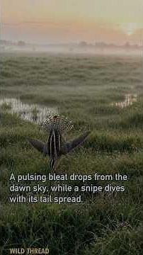 Wilson's Snipes: The Tail Feathers That Drum in a Dive