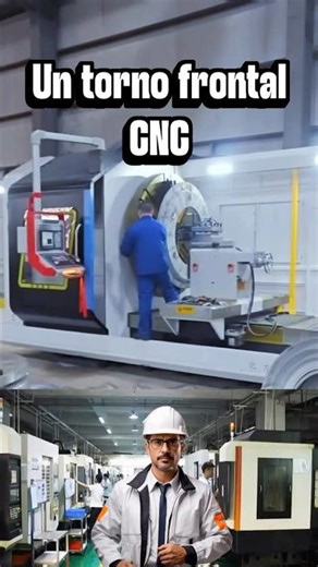 Un torno frontal CNC es una máquina herramienta diseñada específicamente para el mecanizado #cnc