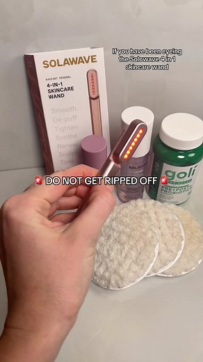 i’ve been using the solawave for a while now and i’m obsessed, and this bundle price is too good to pass up!! 👀 if you’ve been wanting to uplevel your skincare routine - this is it! it’s the only FDA cleared skincare wand and is hands down the BEST thing i’ve added into my routine. you get the 4-in-1 red light therapy wand, the activating serum, the jelly mist, reusable pads, and the sugar free pre post probiotics. it’s your whole routine in one bundle so you’re not guessing what to use with yo