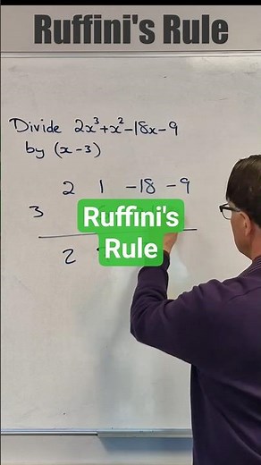 Ruffini's Rule #maths #mathstips #mathstipsandtricks #mathshacks