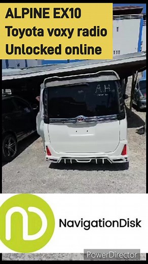 Alpine EX10 Toyota Voxy Radio unlocked fully online by us NavigationDisk - Japanese Car Radio Navigation unlock solution | NavigationDisk - Japanese Car Radio unlock solution