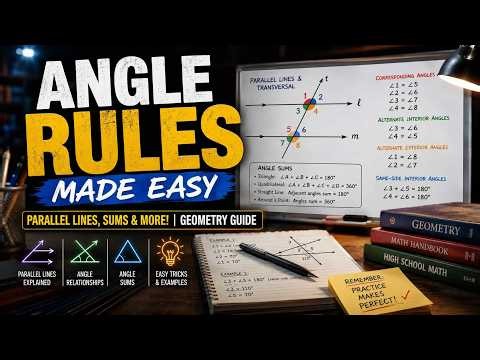 Angle Rules Made Easy: Parallel Lines, Sums & More! | Geometry Guide
