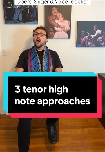 Training the tenor voice as an Opera Singer & Voice Teacher. One of the things tenors have to come to terms with is the exploration of their instrument. Yes, all voices need exploration, but the tenor takes their chest so far away from the their speaking voice… it’s not always the same type of release for estrogen dominant voices. Three different ways to try your high notes today: 1) Hook that thing. Why? The stereotypical “hook” in the tenor voice is going to a more closed vowel. If we can appr