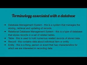 Introduction to Database ◇ Learning Information Technology with Teacher Stone ◇