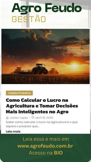 Como Calcular o Lucro na Agricultura e Tomar Decisões Mais Inteligentes no Agro #agro