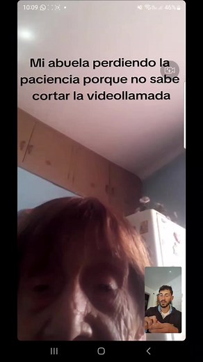 Divertida confusión en videollamada de abuela