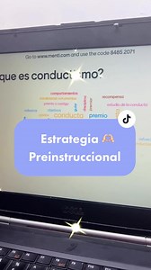 Estrategia Preinstruccional con Mentimeter para Educadores