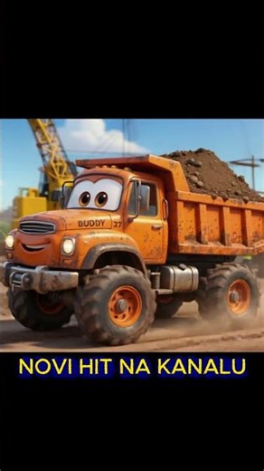 🚛 Kamion stiže na gradilište 🚜 | Bager i kamion dečija pesma