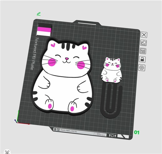 Sticky Note Holder turned out so cute so needed to add a tray and jumbo paper clips. 😍 #fyp #3dprinting #3DPrinting