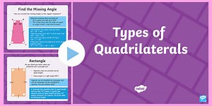 KS2 Types of Quadrilateral PowerPoint