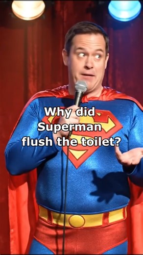 Superman's bathroom humor has me crying #joke #comedy #shorts