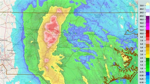Tropical Storm Chantal brought over 10 inches of rain to central NC: State of emergency, flooding