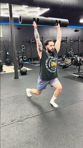 Back Lunge/Shoulder Press (ViPR) #training #abexercise