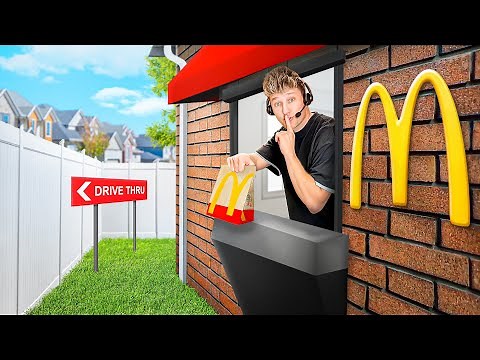 I Built a SECRET Drive Thru in my House!