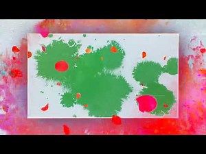 holi color splash slide show green screen full HD