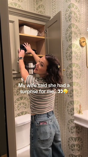 My wife’s “fall” bathroom surprise for Ivey